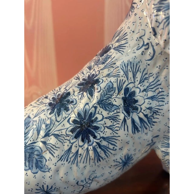 Rare French Faience Dog, Late 19th/Early 20th Century For Sale In Richmond - Image 6 of 9