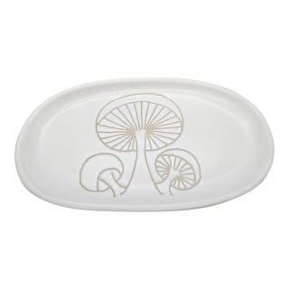 Vintage MCM Gordon Martz Marshall Studios Art Pottery, Signed Mushroom Serving Dish For Sale