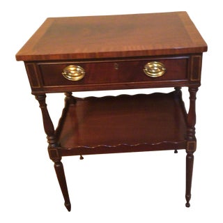 Late 20th Century Mahogany Side Table by Hickory Chair For Sale