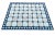 Cotton Vegetable Dyed Blue and Light Beige Vista Rug-8'x10'. These special flat-weave dhurries are hand-woven with 15 ply...