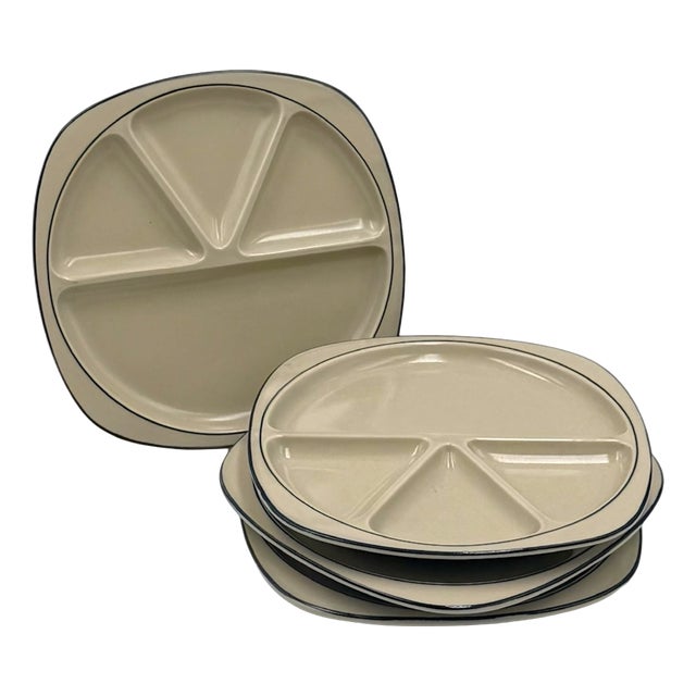 Compartment Plates from Rosenthal Studio-Linie, Germany, 1970s, Set of 4 For Sale
