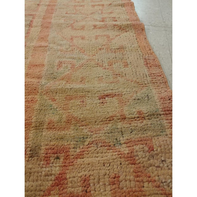 Textile Antique Oushak Carpet, Handmade Oriental Rug, Pink Rug, Taupe, Cream, Gray For Sale - Image 7 of 10