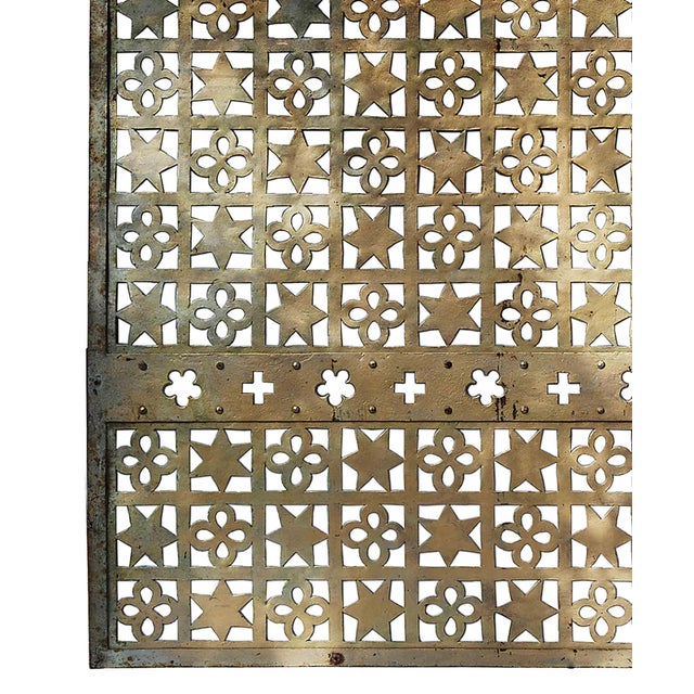 Antique Steel Grille - Moorish Deco Style For Sale In New York - Image 6 of 10