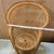 1990s Vintage Japanese Hand-Woven Bamboo Peacock Chair Stand - Wabi Sabi Rattan Display Riser For Sale - Image 5 of 10