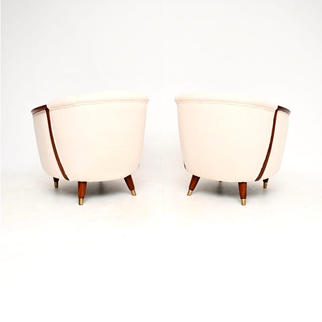 1950s Vintage Swedish Mahogany Chairs, 1950, Set of 2 For Sale - Image 5 of 10