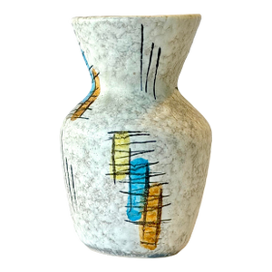 Unique Mid 20th Century Modern West German Studio Pottery Vase by Bay Keramic.