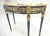 Demilune Marble Top One Drawer French Style Gilt Console on Fluted Legs MINT For Sale - Image 10 of 13
