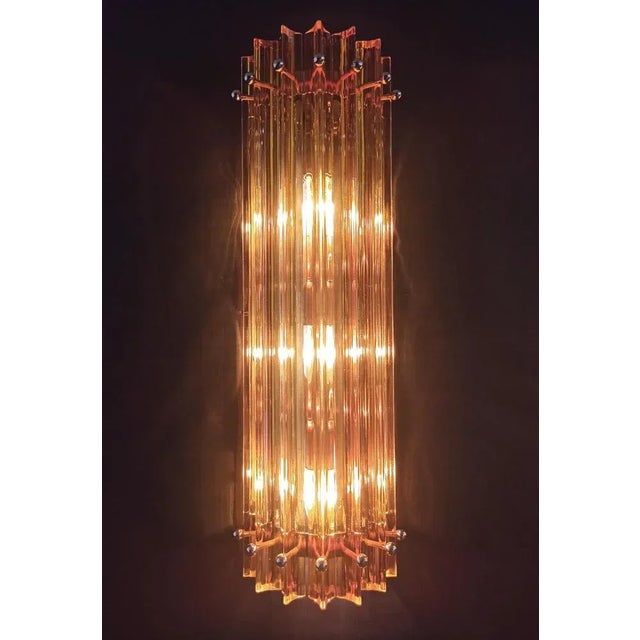 Metal Vintage Italian Wall Sconce, 1990s, Set of 3 For Sale - Image 7 of 10