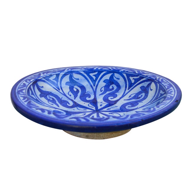 Early 20th Century Early 20th Century Moorish-Patterned Ceramic Plate For Sale - Image 5 of 7