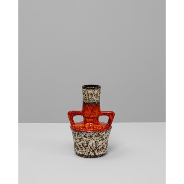 20th Century German Fat Lava Ceramic Vase For Sale - Image 16 of 18
