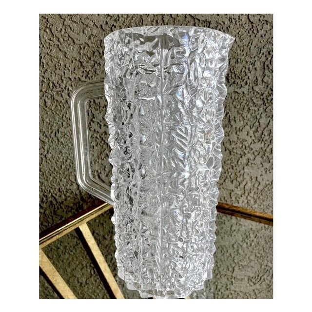 Plastic Circa 1980 “Snow Crystal” 7-Piece Acrylic Tumbler & Pitcher Beverage Set For Sale - Image 7 of 14