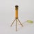 1950s Mid-Century Italian Tripod Brass and Lacquered Metal Table Lamp, 1950s For Sale - Image 5 of 6