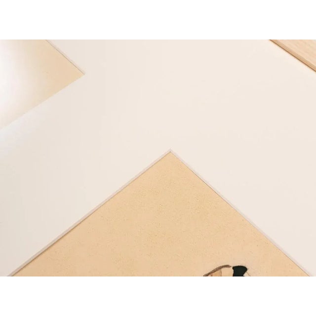 Art Deco Fashion Drawings V, Gouache on Paper, Framed For Sale - Image 8 of 11