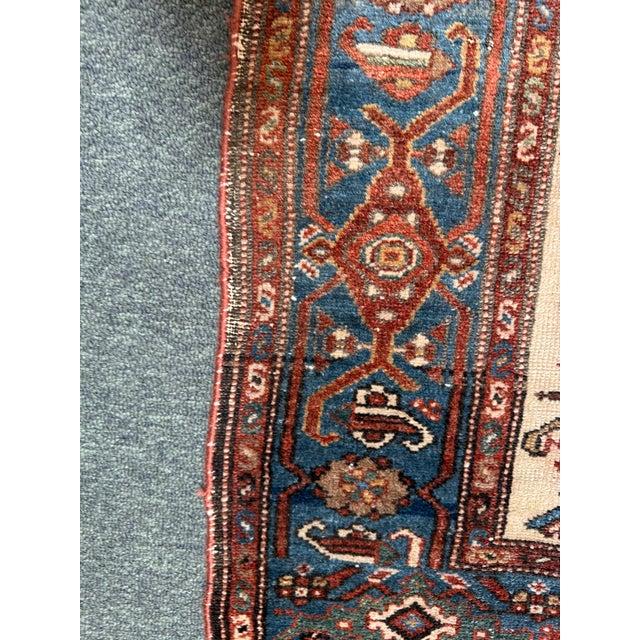 3ft 9in X 5ft 9in Hamadan Iranian Area Rug For Sale - Image 9 of 11