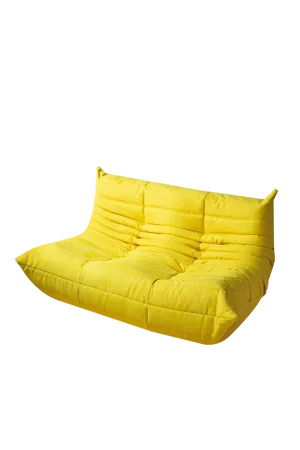 Yellow Microfiber 2-Seat Togo Sofa by Michel Ducaroy for Ligne Roset