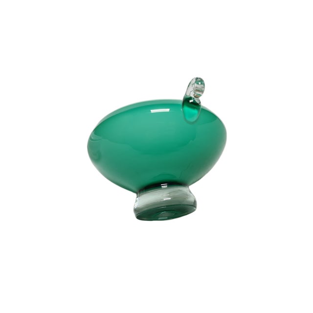 Vintage Glass Basket from HSG Tarnowiec, Poland, 1970s For Sale - Image 15 of 18