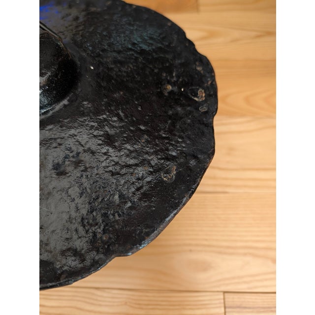Metal Vintage Cast Iron Pagoda Candle Lantern With Bird Motif For Sale - Image 7 of 10