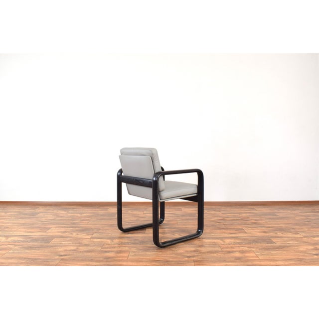 Mid-Century Leather Armchairs by Burkhard Vogtherr for Rosenthal, 1970s, Set of 2 For Sale - Image 9 of 18