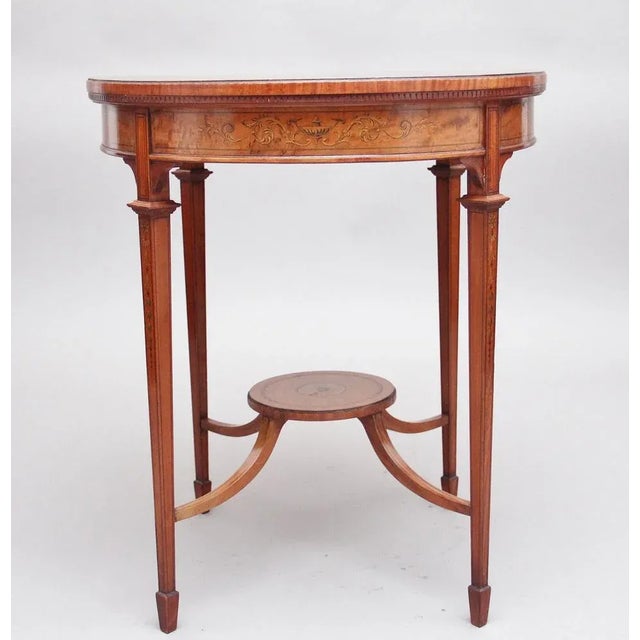 19th-Century Satinwood Occasional Table For Sale - Image 5 of 9