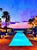 2020s Tropical Island Sunset - Contemporary Swimming Pool Art Digital Watercolor Print by Suzanne MacCrone Rogers For Sale - Image 5 of 6