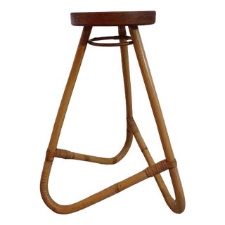 Mid-Century Bamboo Plant Stand, 1950-1960s For Sale