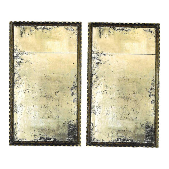 Pair Formations Dentil Mirrors For Sale