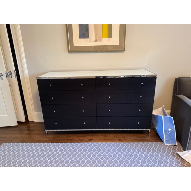 Like New --- Mitchell Gold + Bob Williams bedroom set. 8 Drawer Dresser and Nightstand set. Architecturally-inspired lines...