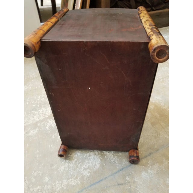Wood Small Bamboo Storage Trunk For Sale - Image 7 of 11
