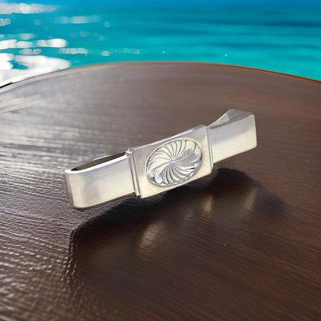 Georg Jensen Estate Money Clip Tie Clip Silver For Sale - Image 14 of 14
