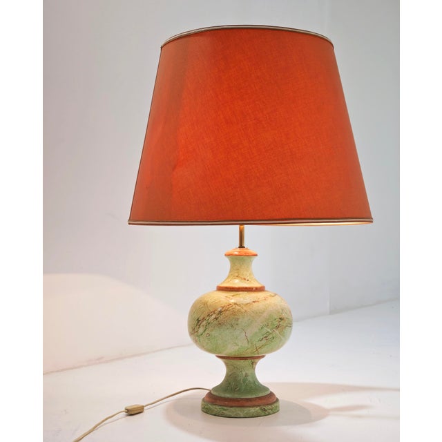 Vintage Italian Ceramic and Brass Table Lamp, 1960s For Sale - Image 15 of 17