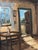 Metal Bjarne Landberg, Cottage Interior, 1960s, Oil Painting on Canvas, Framed For Sale - Image 7 of 13