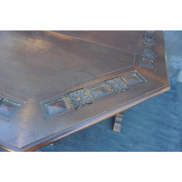 Romweber Early 20th Century Attributed to Romweber Hand-Crafted Game Table For Sale - Image 4 of 9