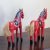Figurative Vintage Handcrafted European Wooden Folk Art Horses — a Pair For Sale - Image 3 of 11