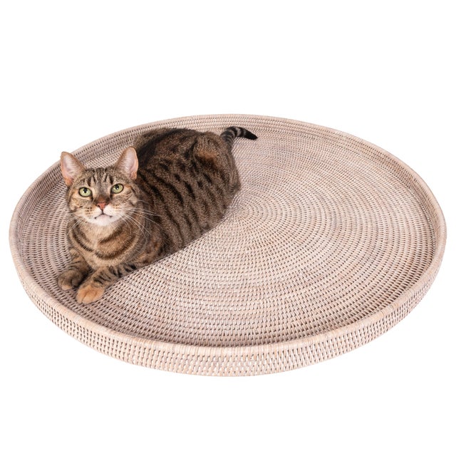 Our round rattan serving and ottoman trays will instantly add a gorgeous touch to any room of your home. Adding this tray...
