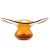 Orange Postmodern Bowl by Maria Słaboń for Krosno Glassworks, Poland, 1970s For Sale - Image 8 of 11