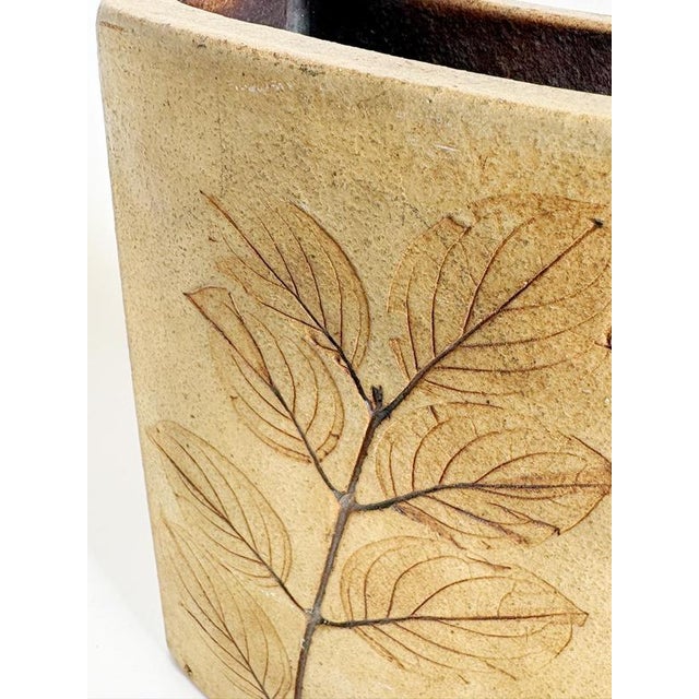 Ceramic Brown Pottery Vase, France, 1960s For Sale - Image 7 of 10