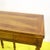 Wooden Game Table with Drawer and Geometric Carvings
