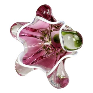 Mid-Century Modern Art Glass Vase by Josef Hospodka for Chribska, 1960s For Sale