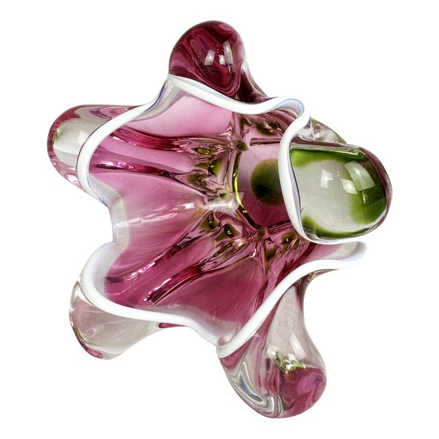 Mid-Century Modern Art Glass Vase by Josef Hospodka for Chribska, 1960s For Sale