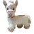 Mid Century Ceramic Baby Donkey Planter Pink & White Spaghetti Detail For Sale
