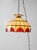 Vintage Tiffany Style Stained Glass Hanging Pendant Light For Sale - Image 16 of 18
