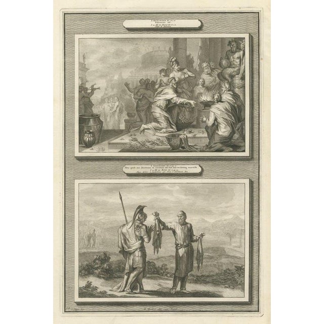 Pieter Mortier, The Fall of Solomon and Ahijah's Prophecy to Jeroboam, 1700, Engraving For Sale - Image 12 of 12