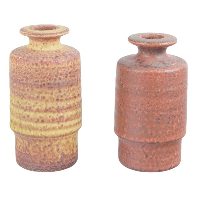 20th Century Stoneware Vases from Mobach Ceramics, the Netherlands, Set of 2 For Sale
