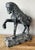 Black Vintage Cast Concrete Tang Horse For Sale - Image 8 of 12