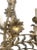 Mid 20th Century Vintage Italian Style Leaves Decor Metal 6 Arm Wired Chandelier For Sale - Image 5 of 6