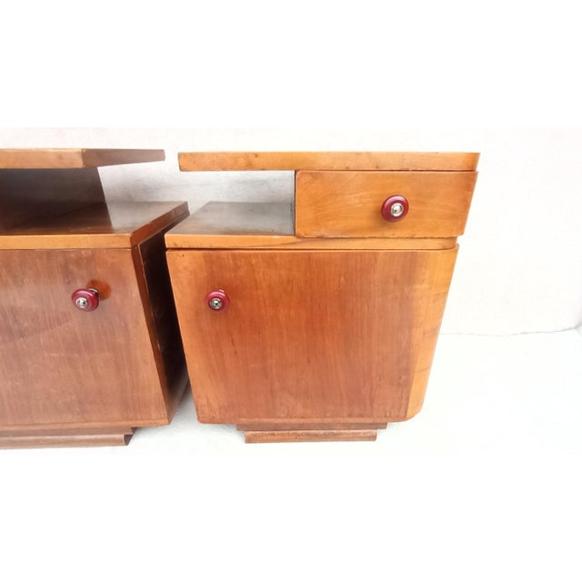 Bedside Tables by Jindřich Halabala, 1940s, Set of 2 For Sale - Image 11 of 17