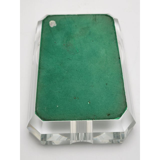 1970s Thompson Clear/Mirrored Cigar Ashtray For Sale - Image 11 of 11