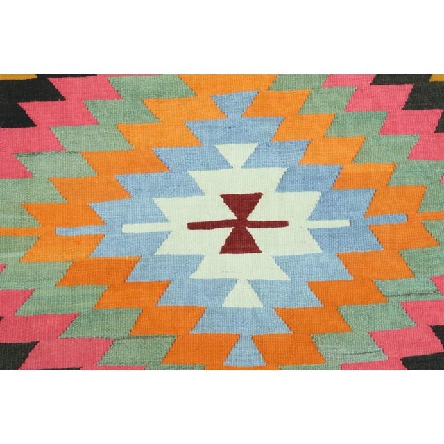 1960s Vintage Turkish Antalya Nomads Kilim Rug For Sale - Image 9 of 13