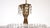 Antique Brass Lead Crystal Three-Light Chandelier, 1930s, in Very Good conditions. Designed 1920 to 1949 I have official...