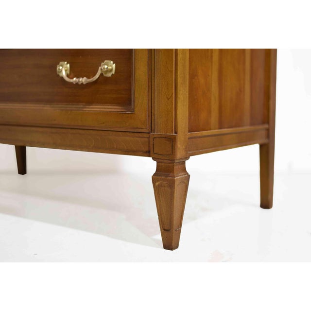 Mid Century Transitional 6-Drawer Chest With Brass Hardware by Thomasville For Sale - Image 13 of 15